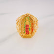 Virgin Guadalupe Ring 4.95g / Size 7 3/4 Yellow Gold 18K