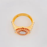 Ring Band Crown 5.85g / T9 3/4 Three Golds 18K