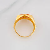 Ring Band Crown 5.85g / T9 3/4 Three Golds 18K