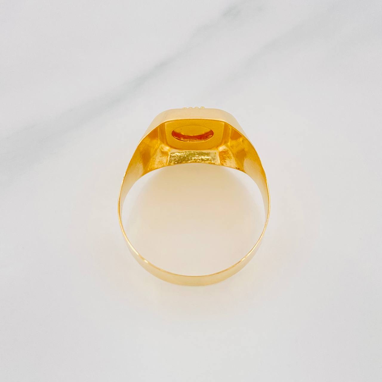 Square Cross Ring 4.3g / T11 1/2 Yellow Gold 18K
