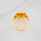 Square Cross Ring 4.3g / T11 1/2 Yellow Gold 18K