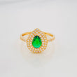 Halo Drop Ring 2.5g / T7 Yellow Gold 18K