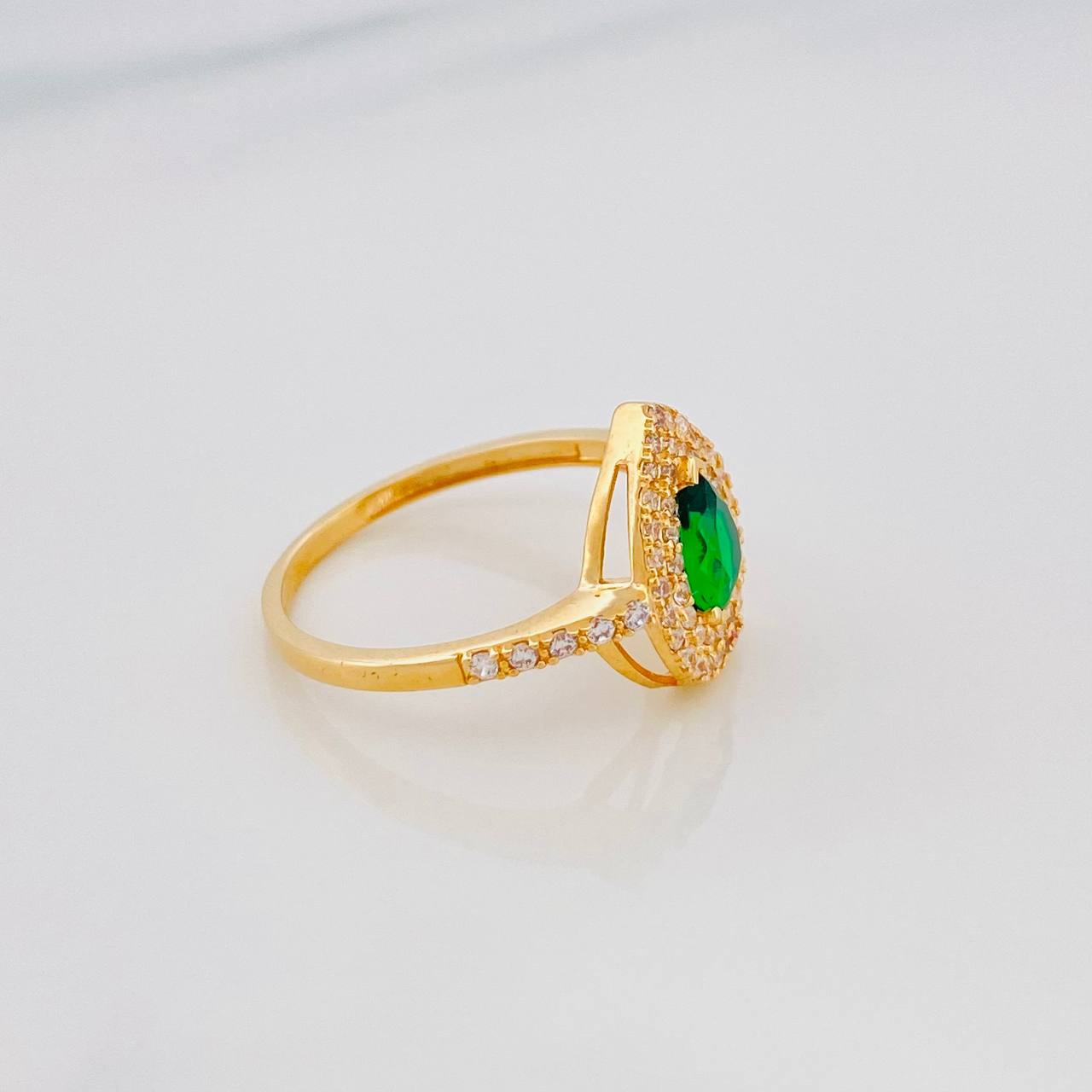 Halo Drop Ring 2.5g / T7 Yellow Gold 18K
