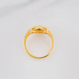 Halo Drop Ring 2.55g / T6 1/2 Yellow Gold 18K