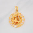 Pendant Medal Crown 8.45g / 1 1/2 in Yellow Gold 18K