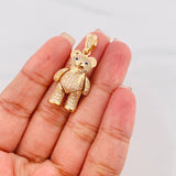 Pendant Articulated Bear with Scarf 8.85g / 1 1/2 in 18K Yellow Gold