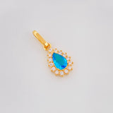 Pendant Dense Drop 1.15g / 3/4 in Yellow Gold 18K
