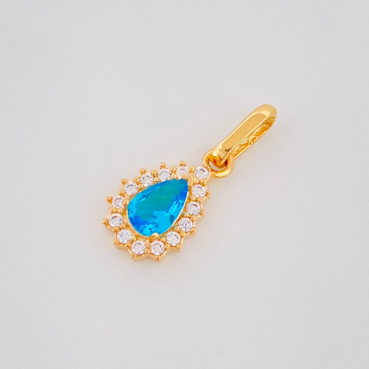 Pendant Dense Drop 1.15g / 3/4 in Yellow Gold 18K