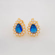 Stud Earrings Dense Drop 2.45g / in / 7.8mm Yellow Gold 18K