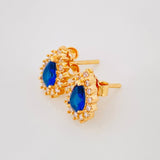 Stud Earrings Dense Drop 2.45g / in / 7.8mm Yellow Gold 18K