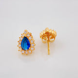Stud Earrings Dense Drop 2.45g / in / 7.8mm Yellow Gold 18K
