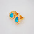 Stud Earrings Dense Drop 2.4g / in / 7.8mm Yellow Gold 18K