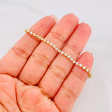 Pulso Tennis 4.75g / 6 1/2 in / 1.68mm Oro Amarillo 18K