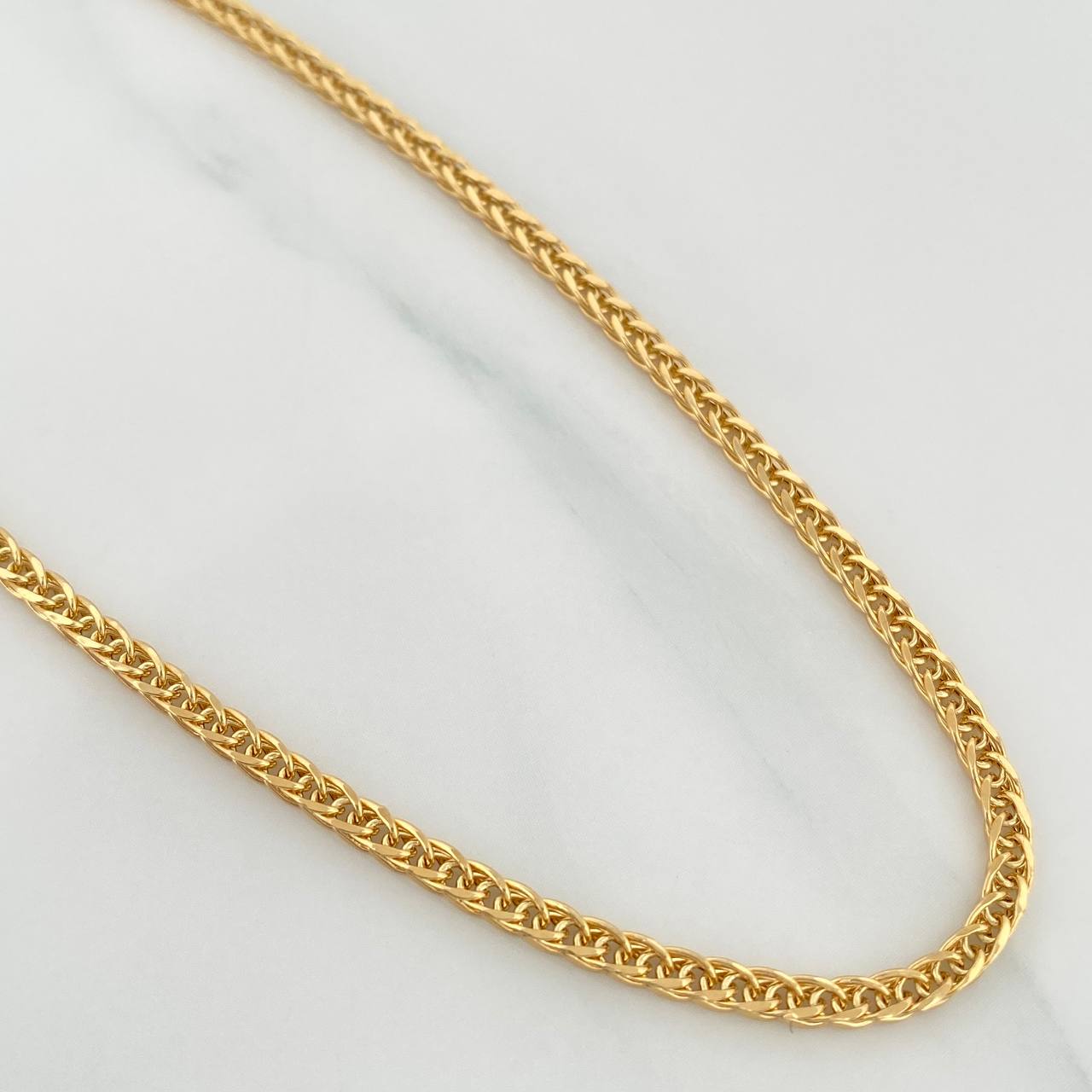 Cadena Franco 6.6 g / 23 3/4 in / 1.7 mm Oro Amarillo 18K