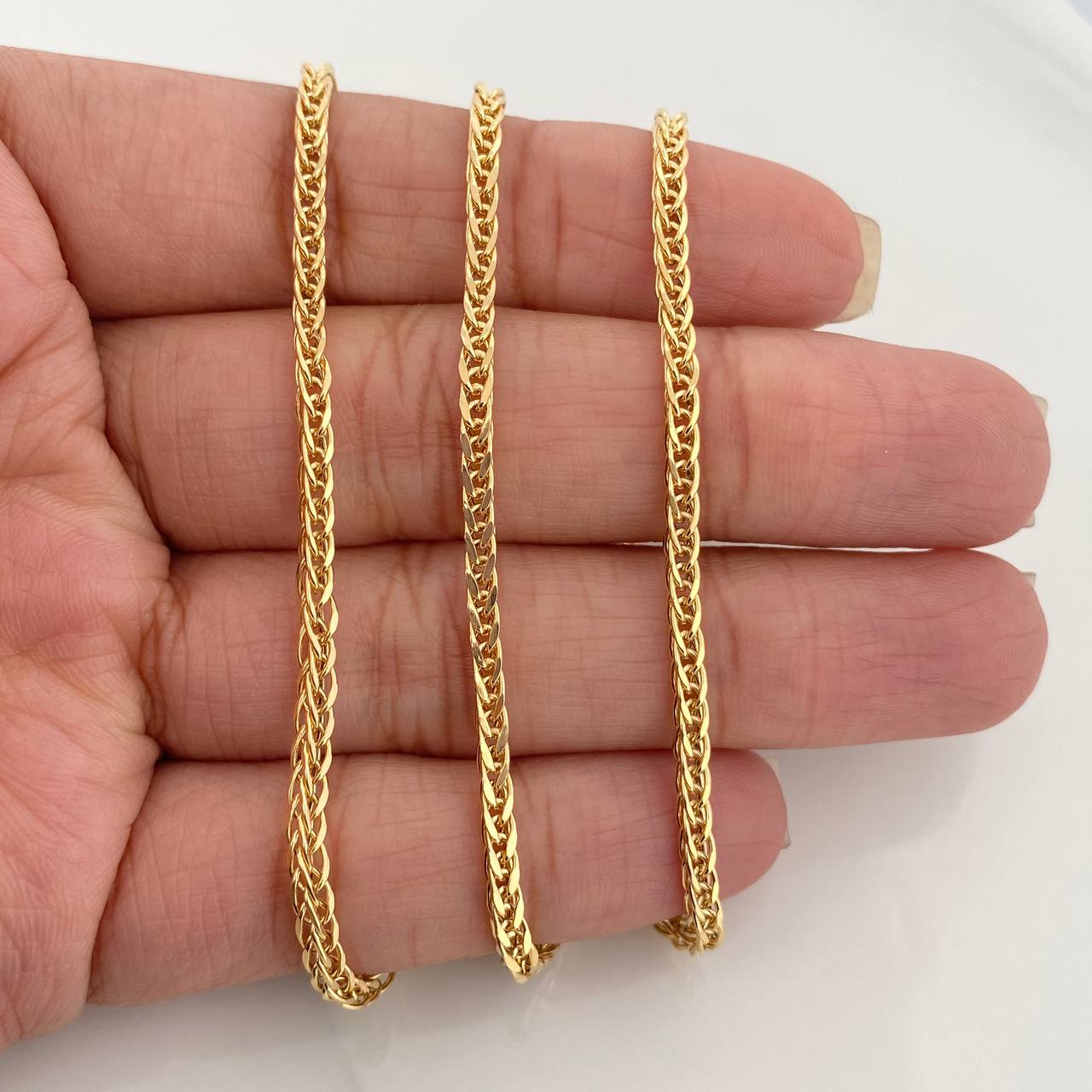 Cadena Franco 6.6 g / 23 3/4 in / 1.7 mm Oro Amarillo 18K