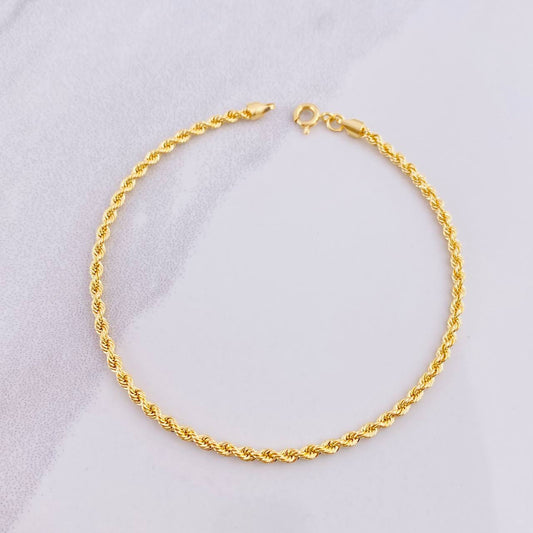 Pulso Lazo 1.75g / 7 3/4 in / 2.2mm Oro Amarillo 18K