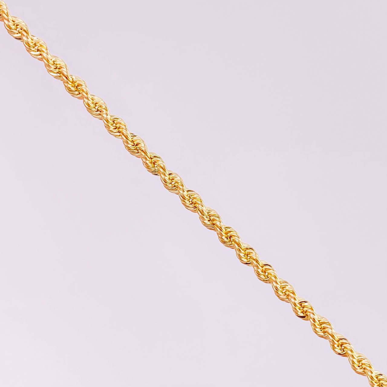Rope Bracelet 1.65g / 7 3/4 in / 2.2mm Yellow Gold 18K