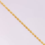 Rope Bracelet 1.65g / 7 3/4 in / 2.2mm Yellow Gold 18K