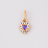 Dije Halo Corazón 0.5g / 1/2 in Oro Rosa 18K
