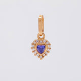 Dije Halo Corazón 0.5g / 1/2 in Oro Rosa 18K