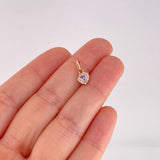 Dije Halo Corazón 0.5g / 1/2 in Oro Rosa 18K