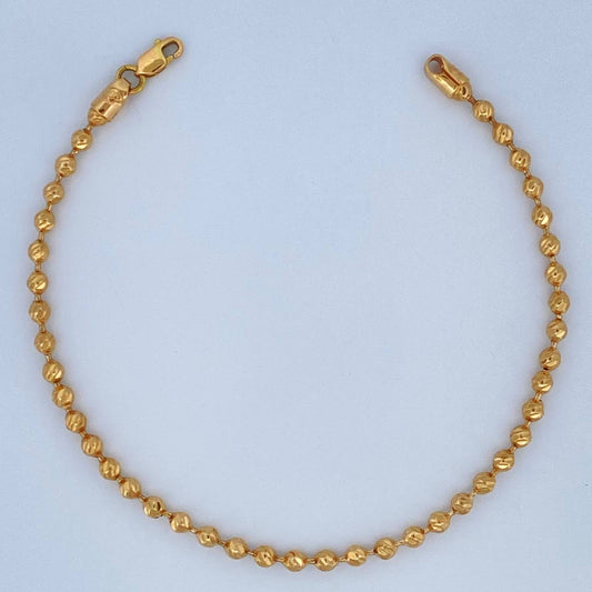 Military Bracelet 6.4gr / 8.3in / 18K Gold $