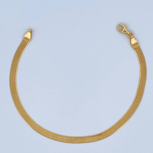 Bracelet Mirror 4.55gr / 7.5in / +3 18K Gold &