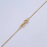 Set Cadena Veneciana 1.45gr/50cm/0.8mm+Dije Virgen Maria Auxiliadora 0.4gr/1.4cm Troquelado Oro Amarillo 18K (Oferta) $