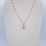 Set Cadena Veneciana 1.45gr/50cm/0.8mm+Dije Virgen Maria Auxiliadora 0.4gr/1.4cm Troquelado Oro Amarillo 18K (Oferta) $