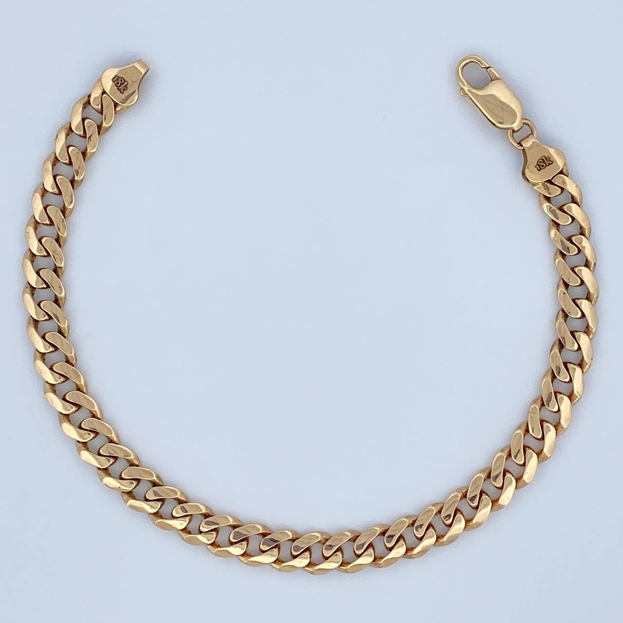 Cuban Links Bracelet 8.7gr / 19.3cm / 5.8mm 18K Yellow Gold $