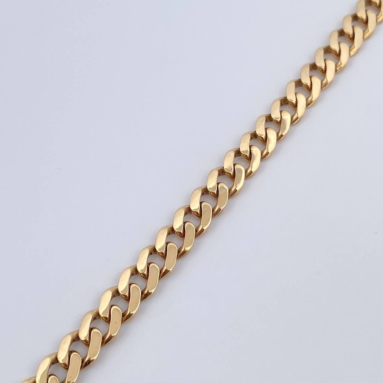Tobillera Cubano 9.95gr / 23cm / 6.1mm Oro Amarillo 18K $