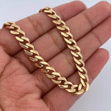 Tobillera Cubano 9.95gr / 23cm / 6.1mm Oro Amarillo 18K $