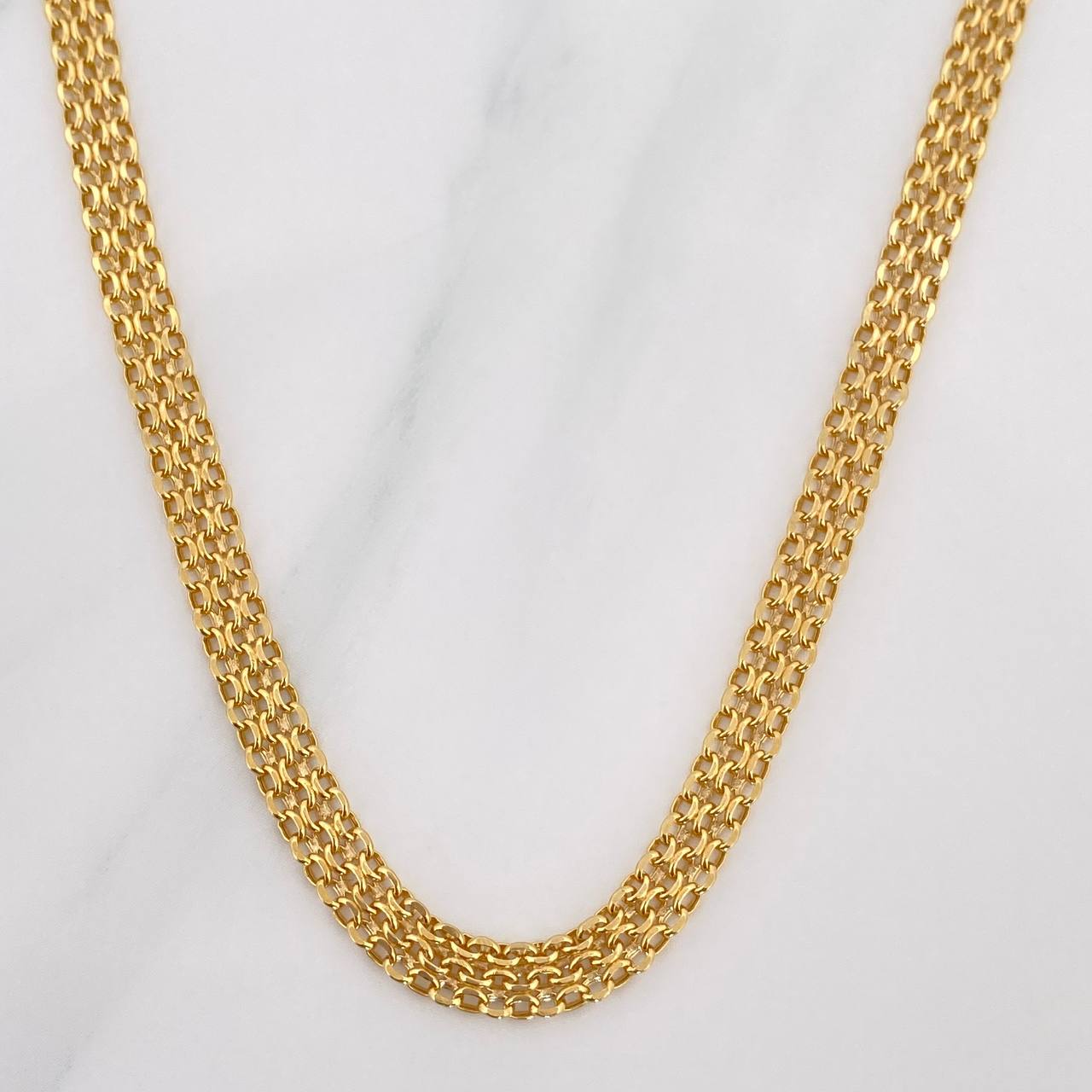 Bismark Chain 6.35 g / 17 3/4 in / 4.5 mm 18K Yellow Gold