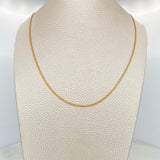 Cadena China 3.35 g / 24 in / 1.3 mm Oro Amarillo 18K