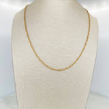 Singapore Chain 1.55 g / 17 3/4 in / 1.4 mm Yellow Gold 18K