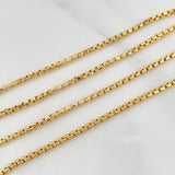 Venetian Chain 4.8 g / 17 3/4 in / 1.8 mm Yellow Gold 18K