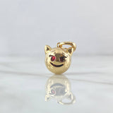 Pendant Emoji Diablo 3.3gr / 2cm / Textured Red Yellow Gold 18K *