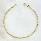 Pulso Cubano 0.8g / 7 3/4 in / 1.9mm Oro Amarillo 18K