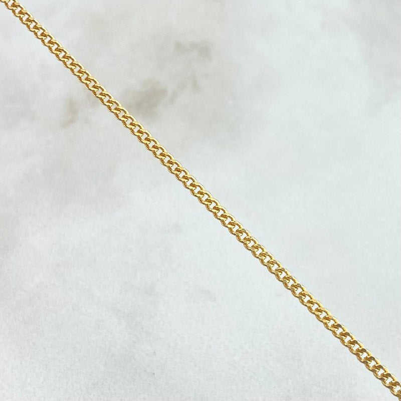 Pulso Cubano 0.8g / 7 3/4 in / 1.9mm Oro Amarillo 18K