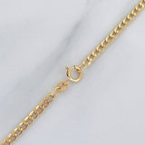 Cadena Cubana 2 g / 16 in / 2.43 mm Oro Amarillo 18K