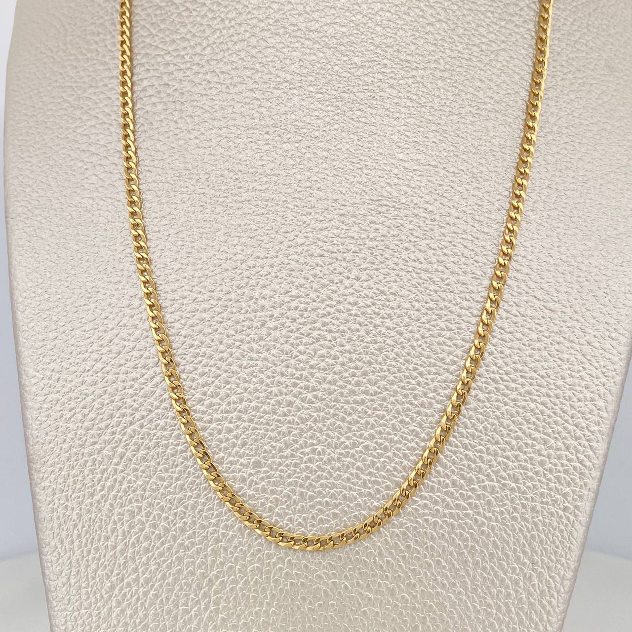 Cadena Cubana 2 g / 16 in / 2.43 mm Oro Amarillo 18K