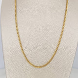 Cadena Cubana 2 g / 16 in / 2.43 mm Oro Amarillo 18K