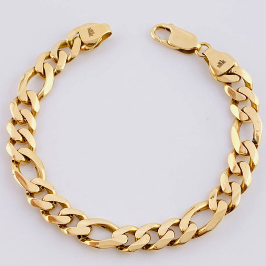 Figaro Bracelet 7.3gr / 6.1in / 18K Gold