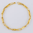 Pulso Rustico Tribal 5.75gr / 8 1/2 in / 5mm Oro Amarillo +3 18K
