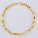Pulso Rustico Tribal 5.75gr / 8 1/2 in / 5mm Oro Amarillo +3 18K