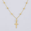 Rosario Cruz Lisa 3.2 g / 18 in / 3 mm Oro Amarillo 18K