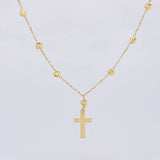 Rosario Cruz Lisa 3.2 g / 18 in / 3 mm Oro Amarillo 18K