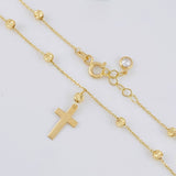 Rosario Cruz Lisa 3.2 g / 18 in / 3 mm Oro Amarillo 18K