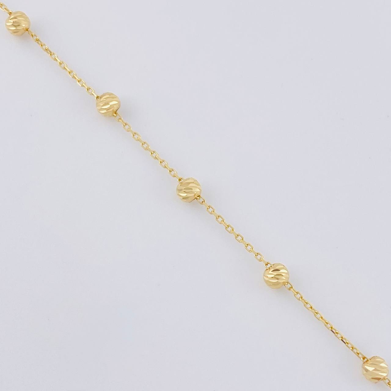 Rosario Cruz Lisa 3.2 g / 18 in / 3 mm Oro Amarillo 18K