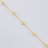 Rosario Cruz Lisa 3.2 g / 18 in / 3 mm Oro Amarillo 18K